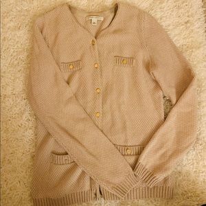 Banana republic gold shimmer sweater